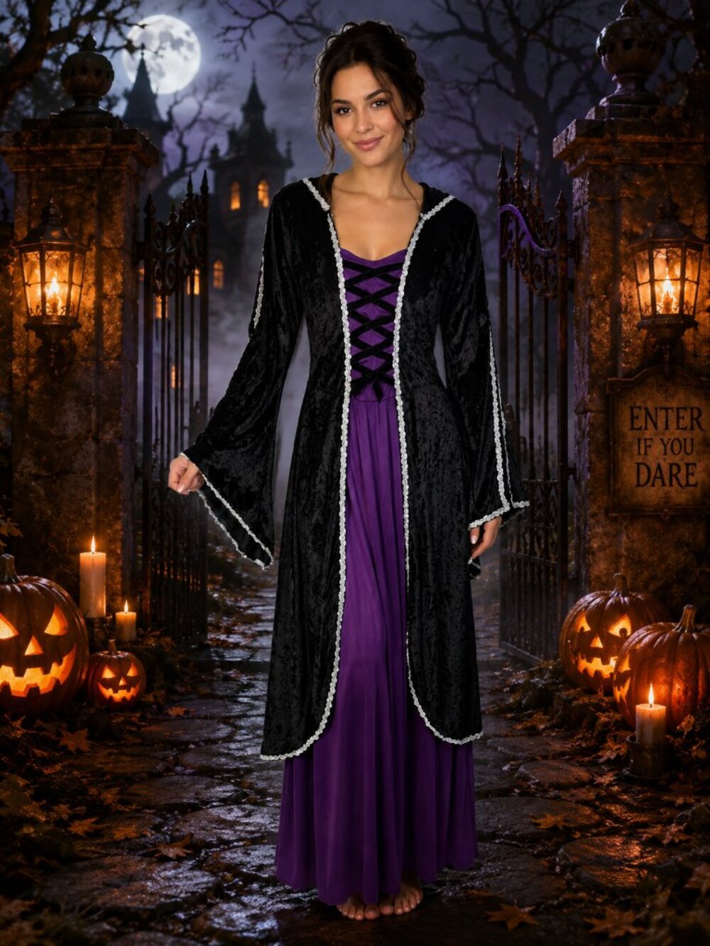 Women's Small Renaissance Gothic Vampire Costume Spirit of Halloween Sexy